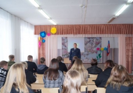 Встреча студентов и сотрудника ИК-18, в рамках профилактической акции «Дети России»